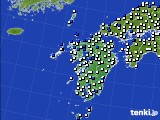 2017年08月02日の九州地方のアメダス(風向・風速)