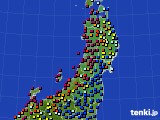 2017年08月03日の東北地方のアメダス(日照時間)