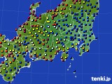 2017年08月03日の関東・甲信地方のアメダス(日照時間)