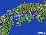 四国地方のアメダス実況(日照時間)(2017年08月03日)