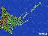 2017年08月03日の道東のアメダス(日照時間)