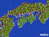 2017年08月03日の四国地方のアメダス(気温)