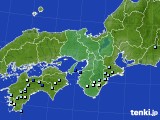 近畿地方のアメダス実況(降水量)(2017年08月04日)