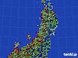 2017年08月04日の東北地方のアメダス(日照時間)