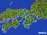 近畿地方のアメダス実況(日照時間)(2017年08月04日)