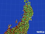 2017年08月04日の東北地方のアメダス(気温)