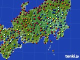 関東・甲信地方のアメダス実況(日照時間)(2017年08月05日)