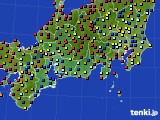 2017年08月05日の東海地方のアメダス(日照時間)