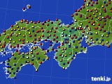 近畿地方のアメダス実況(日照時間)(2017年08月05日)