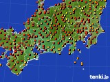 東海地方のアメダス実況(気温)(2017年08月05日)