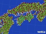 2017年08月05日の四国地方のアメダス(気温)