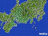 2017年08月05日の東海地方のアメダス(風向・風速)