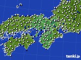 2017年08月05日の近畿地方のアメダス(風向・風速)