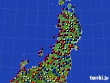 2017年08月06日の東北地方のアメダス(日照時間)