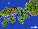 近畿地方のアメダス実況(日照時間)(2017年08月06日)