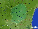 栃木県のアメダス実況(日照時間)(2017年08月06日)