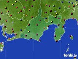 静岡県のアメダス実況(日照時間)(2017年08月06日)