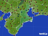 三重県のアメダス実況(日照時間)(2017年08月06日)