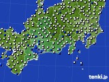 2017年08月06日の東海地方のアメダス(風向・風速)