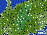 長野県のアメダス実況(風向・風速)(2017年08月06日)