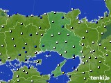 2017年08月06日の兵庫県のアメダス(風向・風速)