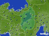 滋賀県のアメダス実況(降水量)(2017年08月07日)