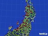 2017年08月07日の東北地方のアメダス(日照時間)