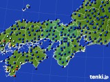 近畿地方のアメダス実況(日照時間)(2017年08月07日)