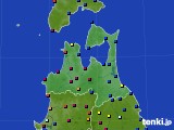 2017年08月07日の青森県のアメダス(日照時間)