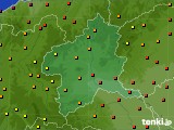 群馬県のアメダス実況(気温)(2017年08月07日)