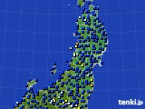 2017年08月08日の東北地方のアメダス(日照時間)
