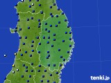 2017年08月08日の岩手県のアメダス(日照時間)