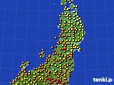 2017年08月08日の東北地方のアメダス(気温)