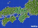 近畿地方のアメダス実況(風向・風速)(2017年08月10日)