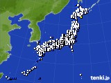 2017年08月10日のアメダス(風向・風速)