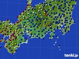 2017年08月11日の東海地方のアメダス(日照時間)
