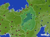 滋賀県のアメダス実況(日照時間)(2017年08月11日)