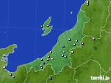 新潟県のアメダス実況(降水量)(2017年08月12日)