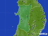 秋田県のアメダス実況(降水量)(2017年08月12日)