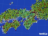 近畿地方のアメダス実況(日照時間)(2017年08月12日)