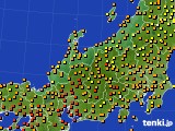 北陸地方のアメダス実況(気温)(2017年08月12日)