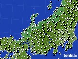 北陸地方のアメダス実況(風向・風速)(2017年08月12日)