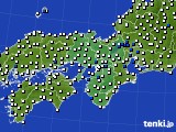 2017年08月12日の近畿地方のアメダス(風向・風速)