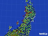 2017年08月14日の東北地方のアメダス(日照時間)