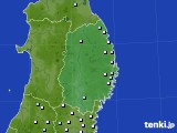 岩手県のアメダス実況(降水量)(2017年08月16日)