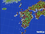 九州地方のアメダス実況(気温)(2017年08月16日)