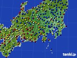 関東・甲信地方のアメダス実況(日照時間)(2017年08月17日)