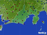 静岡県のアメダス実況(日照時間)(2017年08月17日)