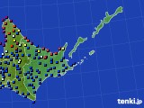 2017年08月17日の道東のアメダス(日照時間)