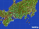 東海地方のアメダス実況(気温)(2017年08月17日)